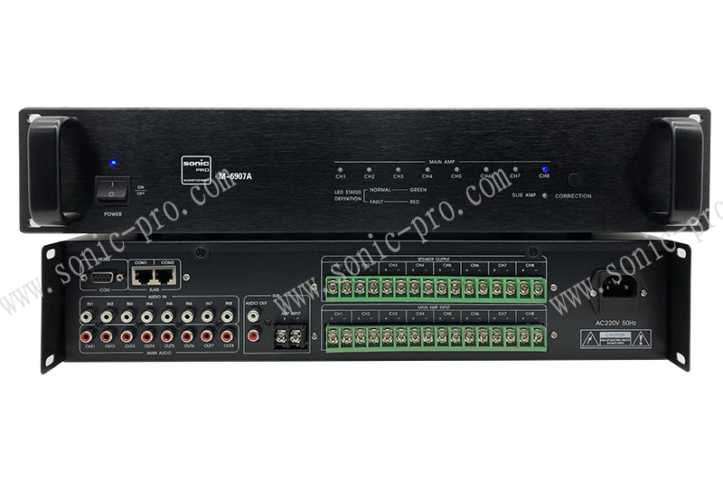 山西M-6907A 8主1备功放切换器