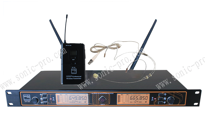 山西UHF-100A  无线单头戴话筒